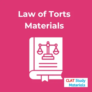 Law of Torts Materials
