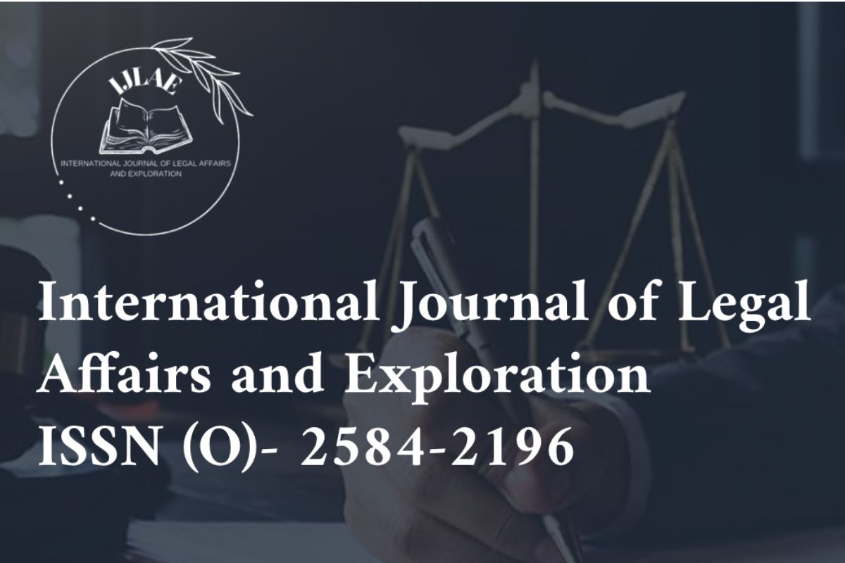 Call for Papers | International Journal Of Legal Affairs And ...