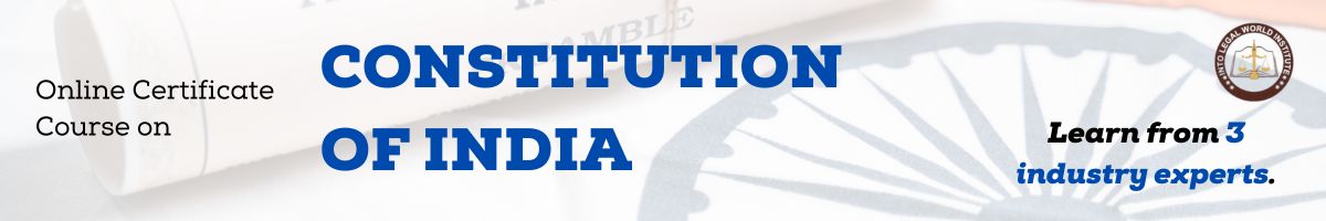 CONSTITUTION OF INDIA Course