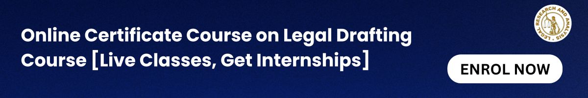 Online Certificate Course on Legal Drafting Course