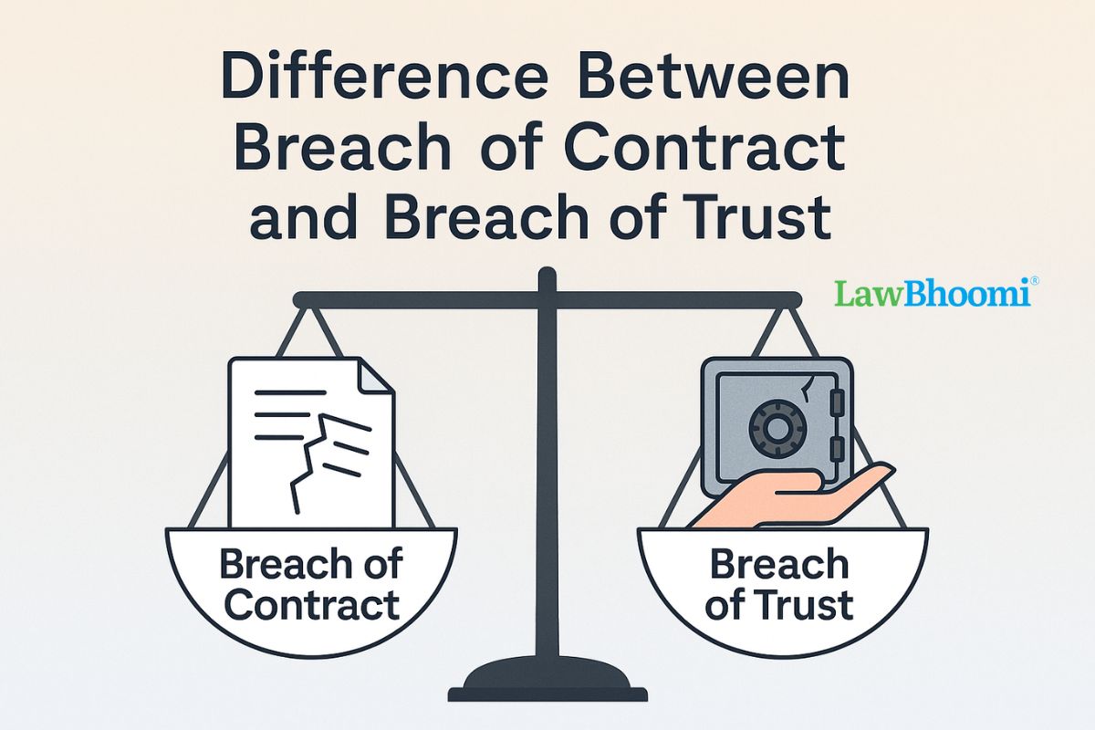 Difference Between Breach of Contract and Breach of Trust