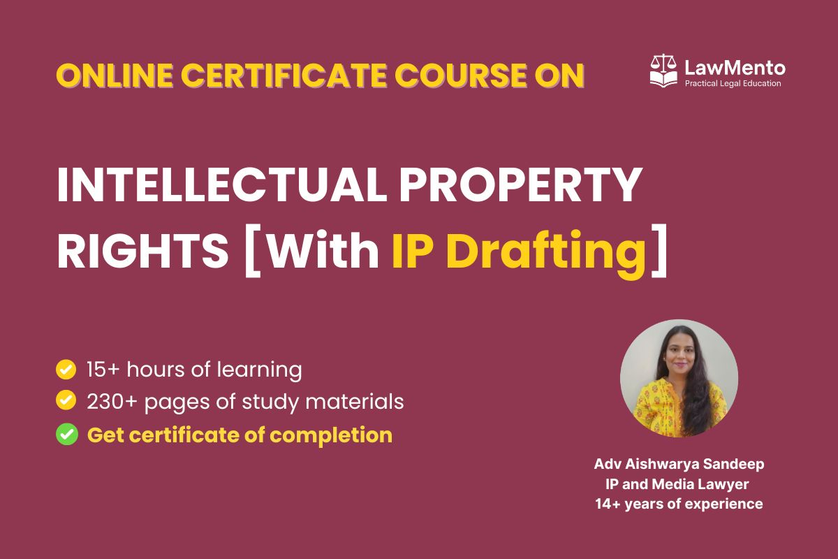 Online Course on Intellectual Property Rights by LawMento [18% off ...