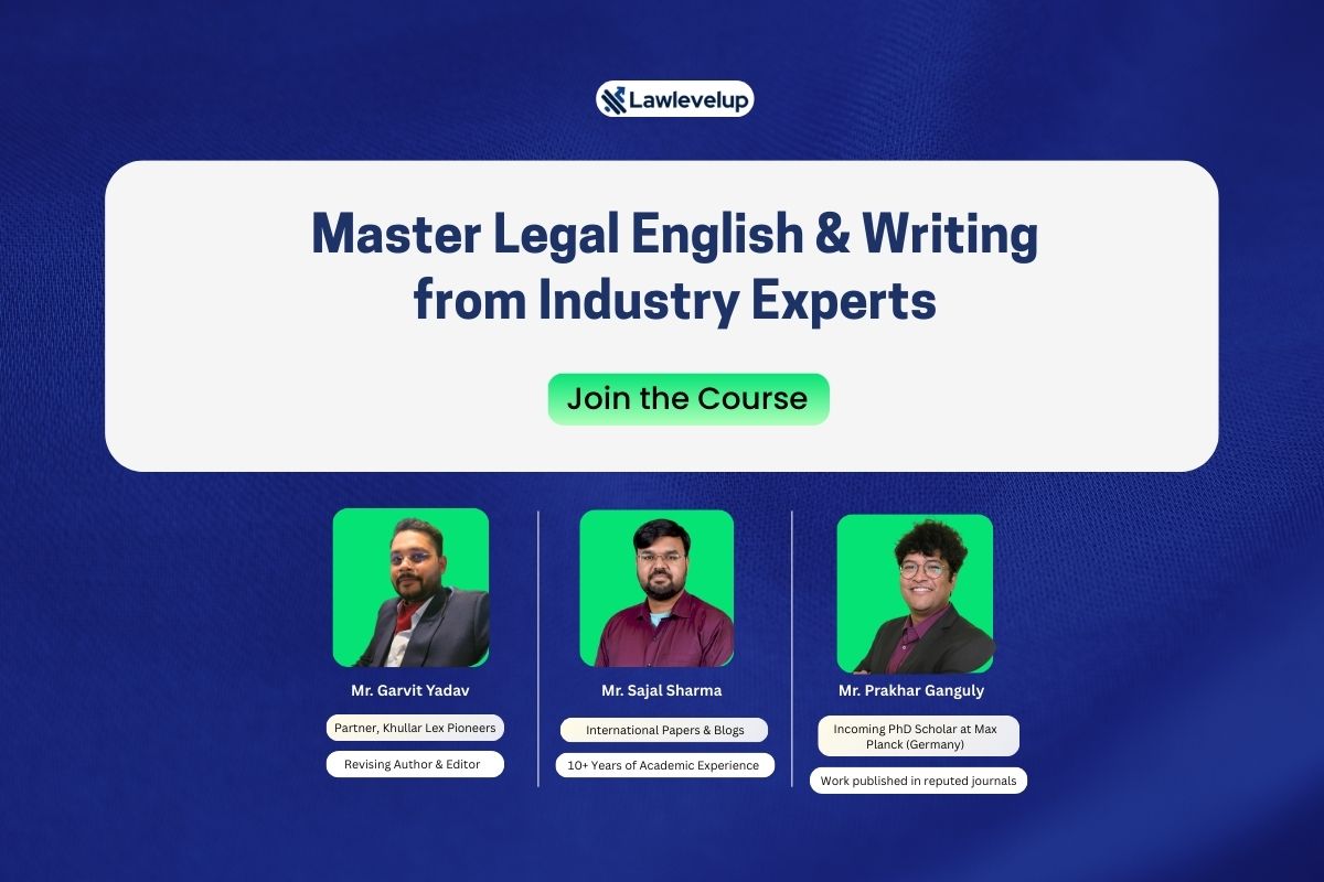 Online Course on Legal English & Writing [10 Internships]: Enrol by July 31