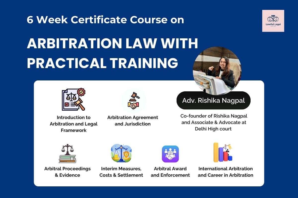 6-Week Online Certificate Course on Arbitration Law with RN Associates ...