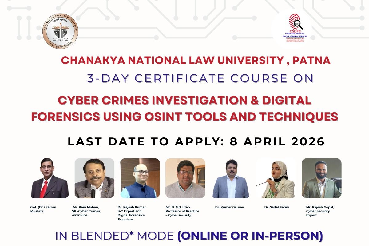 3-Day Course on Cyber Crimes Investigation and Digital Forensics using ...