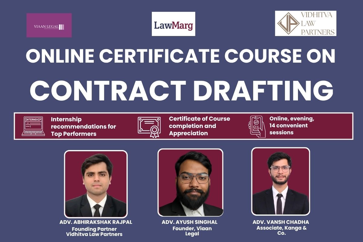 6 Week Online Certificate Course on Contract Drafting: Enrol by May 22