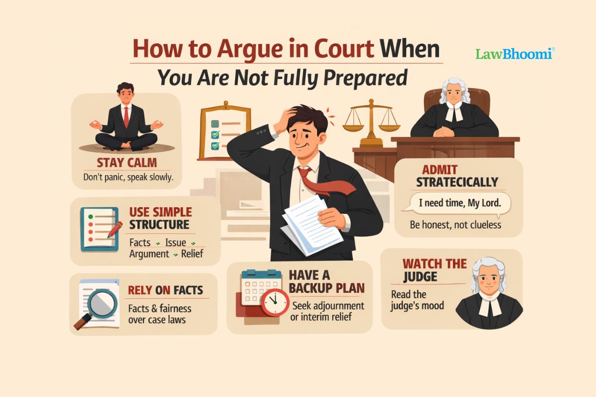 How to Argue in Court When You Are Not Fully Prepared