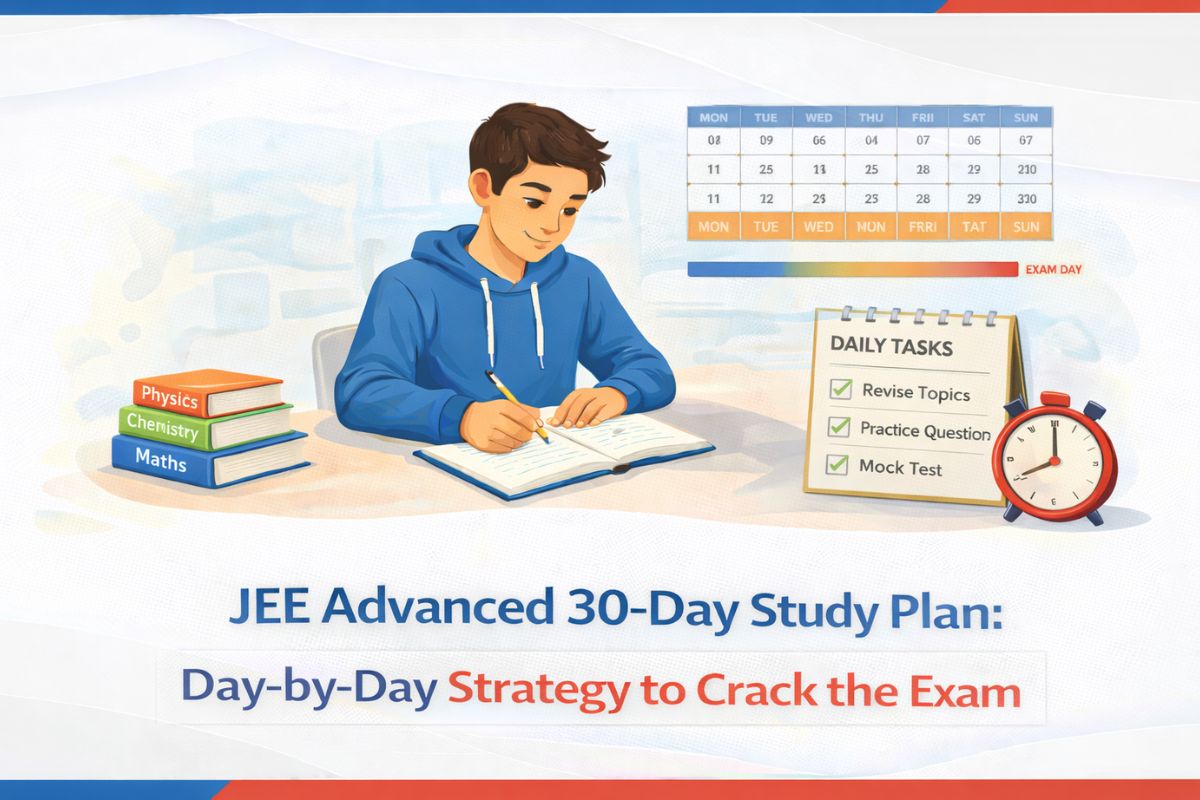 JEE Advanced 30-Day Study Plan: Day-by-Day Strategy to Crack the Exam
