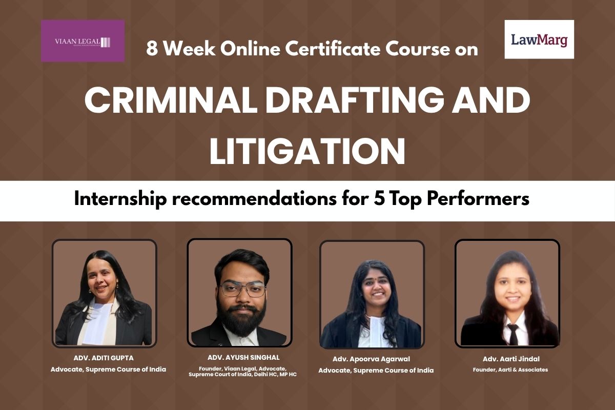 8-Week Online Certificate Course on Criminal Drafting and Litigation ...