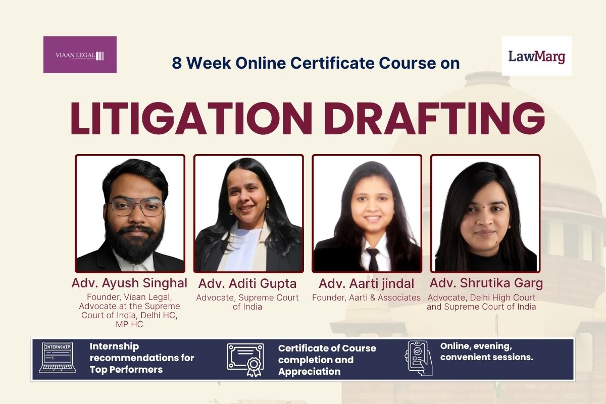 8-Week Online Certificate Course on Litigation Drafting [75+ Drafts ...