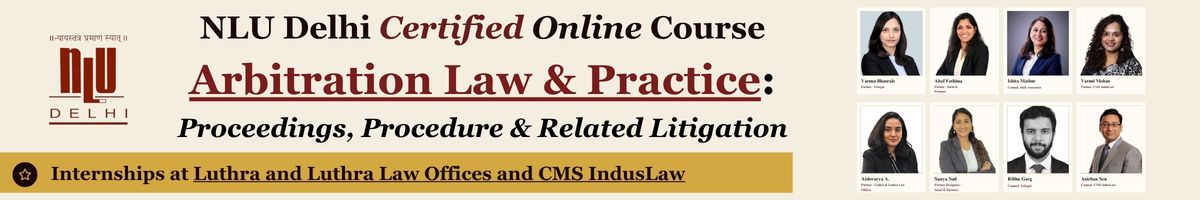 Arbiration NLU Delhi banner