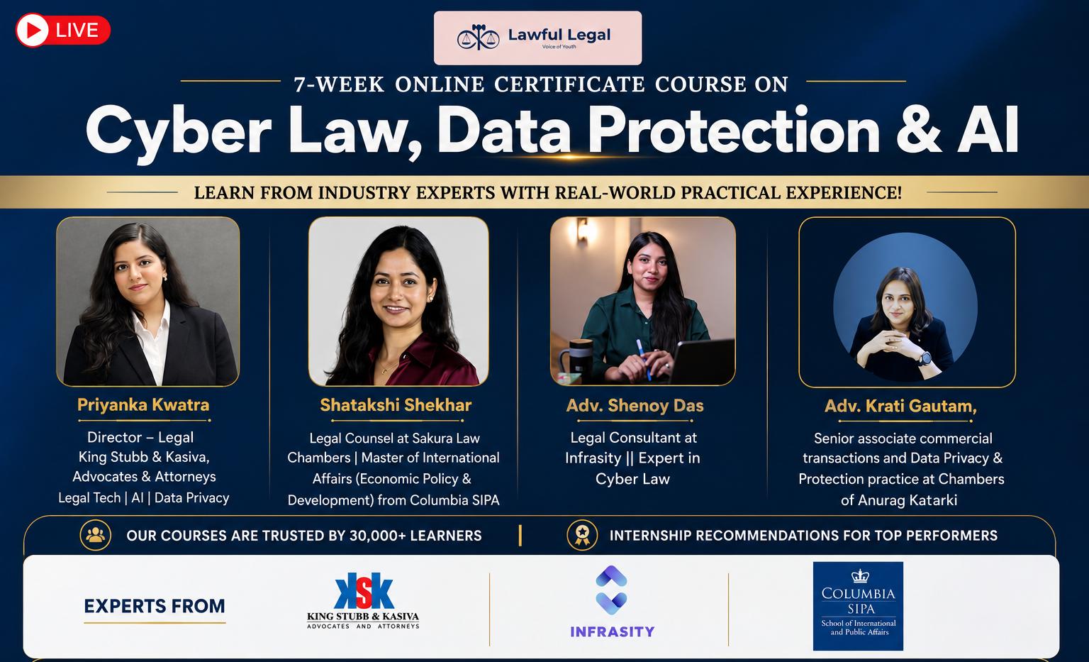 7-Week Online Certificate Course on Cyber Law and AI: Enrol by July 9