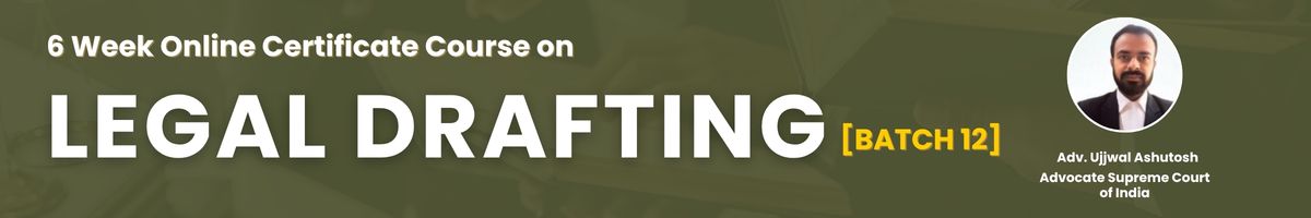 Legal Drafting Batch 12 LRA Course Header Banner